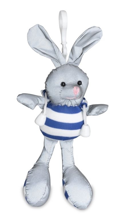 Reflexní přívěsek 3D - zajíc - splňuje evropskou normu kvality EN 13688